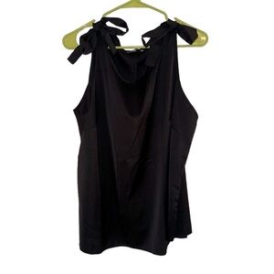 Women’s SHEIN Black Tank Top/Sleeveless Blouse & Ties On The Shoulders. Size 2X.